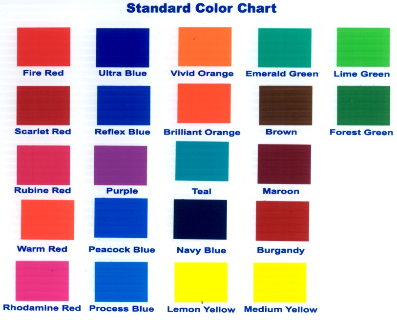 Stouse Color Chart